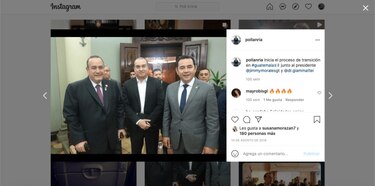Medios de Guatemala prueban cercanía de Poll Anria al presidente Alejandro Giammattei