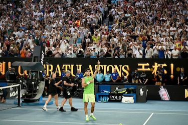 Alcaraz venció a Zverev en una semifinal para la historia