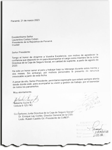 Natasha Sucre renuncia a directiva; antes de irse nombran a su hijo en la CSS
