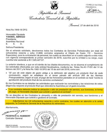 Contraloría enfrenta a la Asamblea Nacional por contratos
