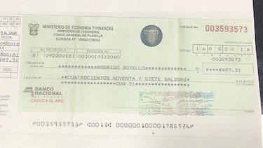 Adolfo Valderrama publica cheques de su sobrino y asegura que no es 'botella'