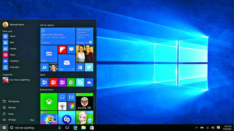 Una ventana al Windows 10