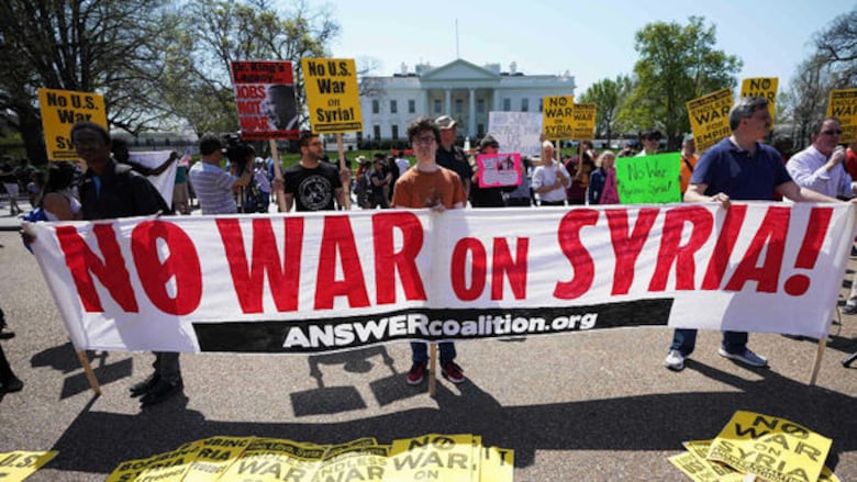 '¡Misión cumplida!' clama Trump tras los ataques contra objetivos en Siria