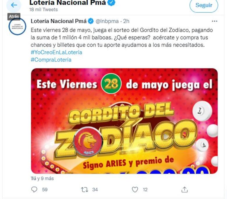 La Lotería confirma la celebración del sorteo del Gordito del Zodiaco para el próximo viernes