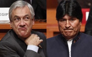 Evo Morales y Sebastián Piñera se enfrentan por las redes sociales