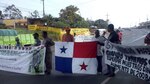 Policías jubilados protestan en La Chorrera