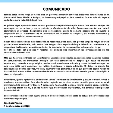 Usma investiga fraude en elección estudiantil