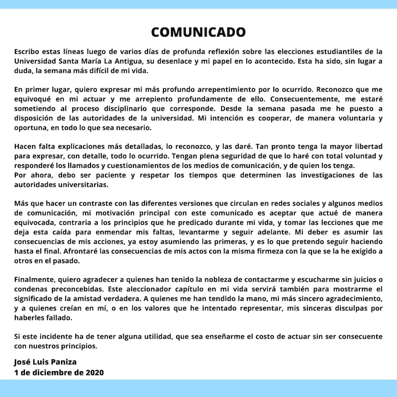 Usma investiga fraude en elección estudiantil