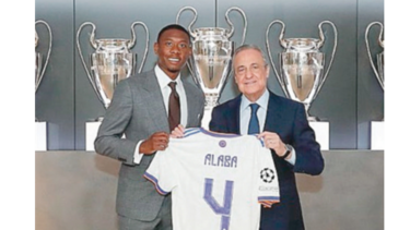 Alaba dice sentirse ‘honrado’ de llevar el dorsal de Ramos