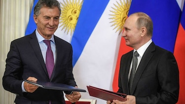 'Dios y Messi dirán si podemos ganar el Mundial', dice Macri en Rusia