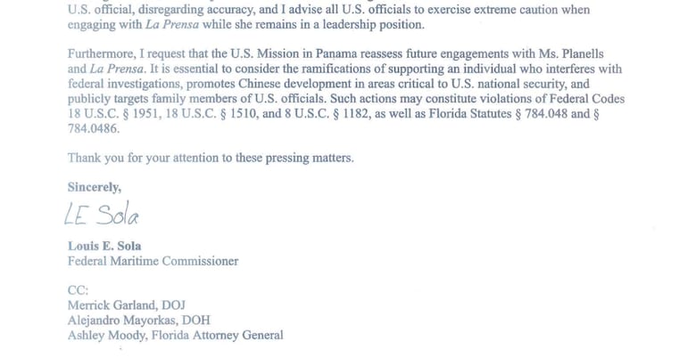 Louis Sola: vínculos con marina privada en Amador y ataque a La Prensa desde su cargo federal