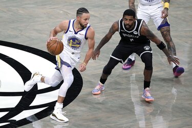 Los Nets de Irving y Durant machacan a los Warriors en el arranque de la NBA