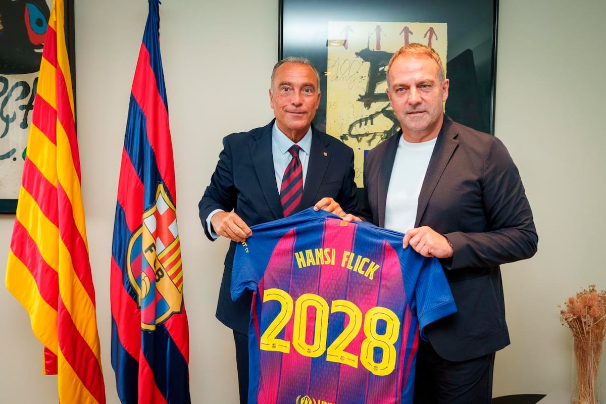 Flick renueva con el Barcelona hasta 2028, con otro año opcional