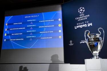 Real Madrid y City repiten en cuartos; el Barça contra Mbappé y Atlético-Dortmund