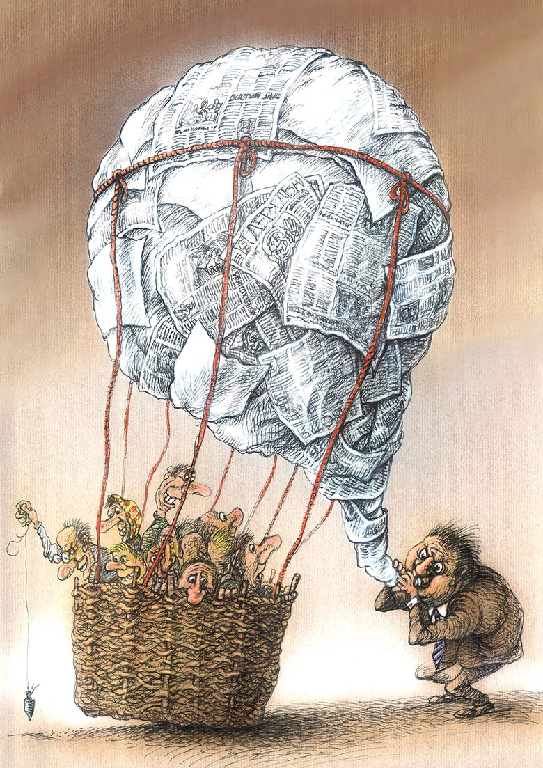 Premiación a caricaturas de la primera Expo Cartoon