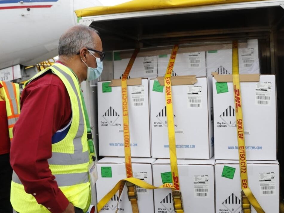 Panamá recibe el lote 47 de las vacunas contra la Covid-19; llegaron 100 mil 620 dosis