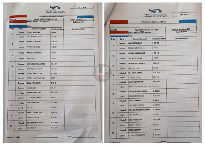 Benicio Robinson es electo como candidato a diputado del Parlacen