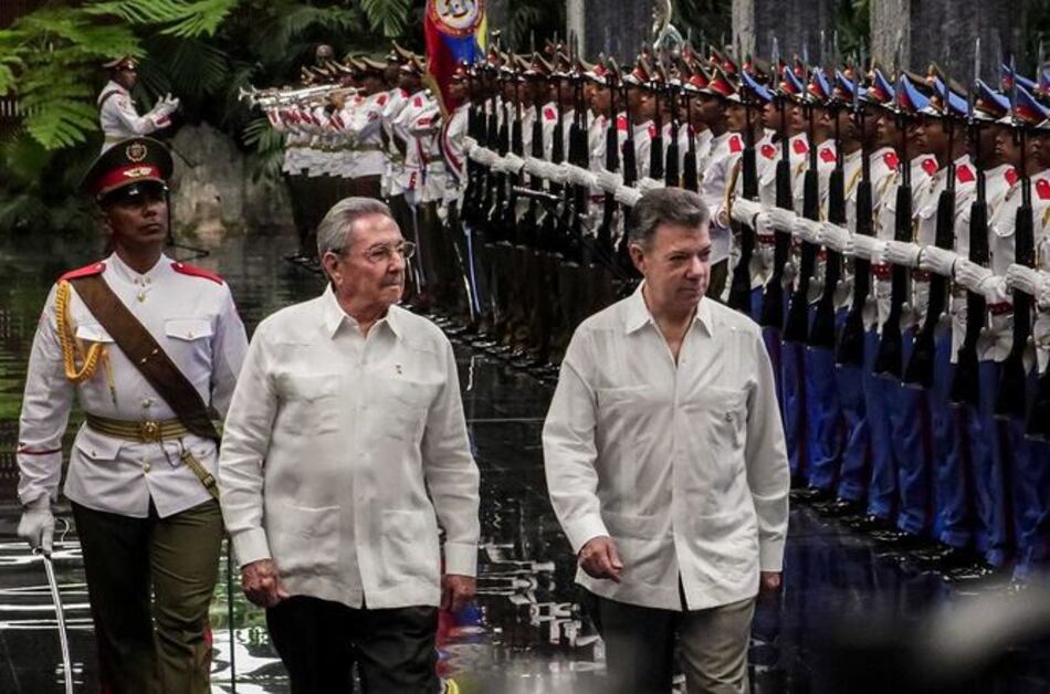 Santos y Castro hablan en Cuba en momentos de gran tensión en Venezuela