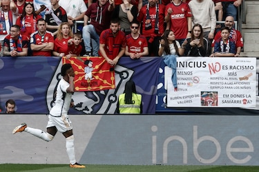 Vinícius se impone con el Real Madrid ante el Osasuna