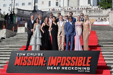 Tom Cruise paraliza Roma con el estreno de ‘Mission: Impossible 7′