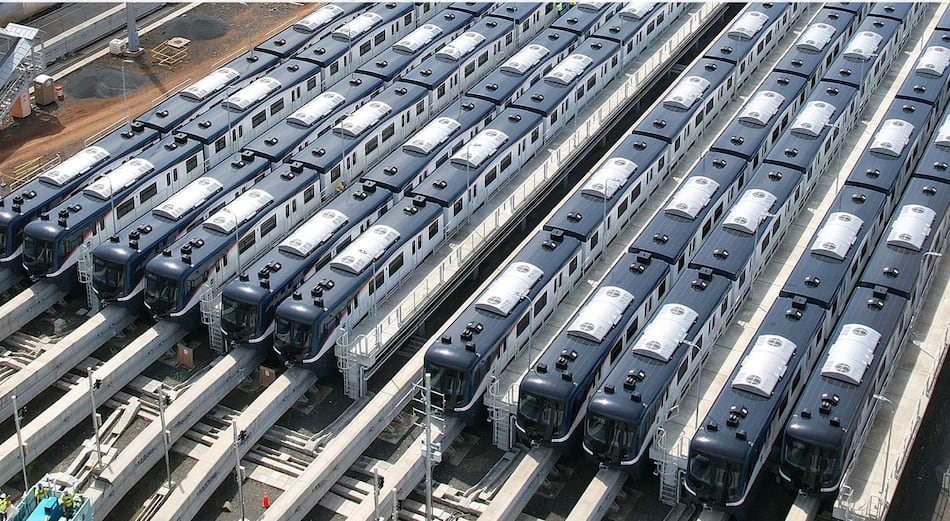 Llega a Panamá el tren número 26 para completar la flota de la línea 3 del Metro: comienza su traslado