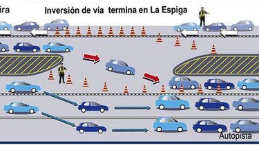 Comienza inversión de carriles en la carretera Interamericana
