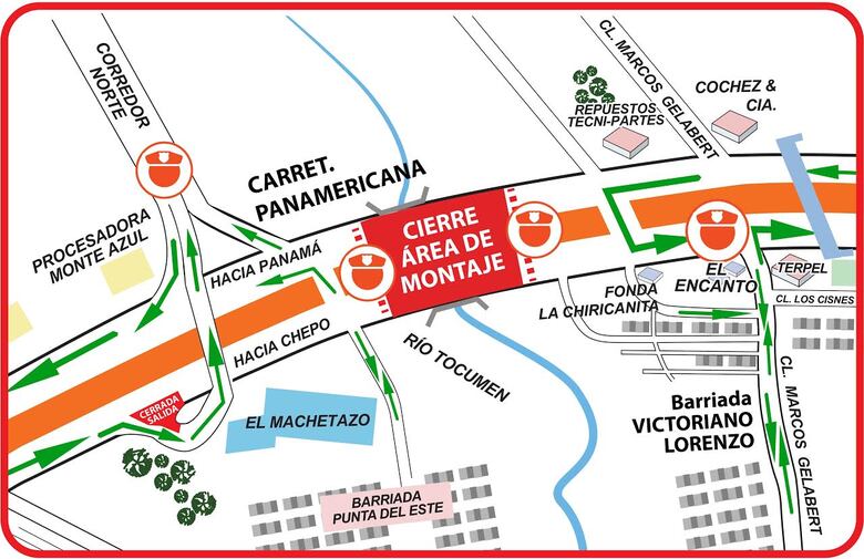 Anuncian cierre nocturno de la carretera Panamericana este viernes y sábado