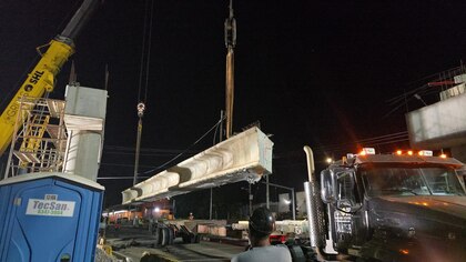 El MOP inicia trabajos de izaje de vigas en el intercambiador de El Tecal, en Vacamonte