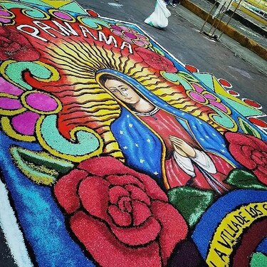 Santeños representan a Panamá en Encuentro Internacional de Alfombristas en México
