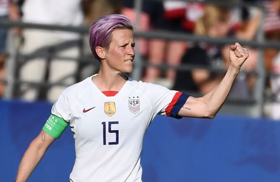 Donald Trump pide a la estrella de fútbol Megan Rapinoe no 'faltar el respeto' al país