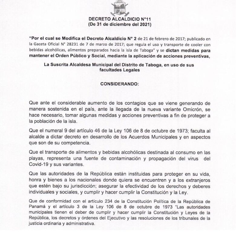 Impondrán multa de hasta $100 a bañistas que ingresen a la isla de Taboga con comida en envases o pailas
