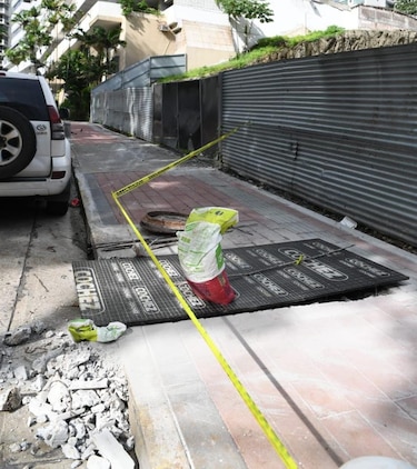 Residentes de Punta Paitilla denuncian irregularidades en proyecto de aceras a cargo del Municipio de Panamá