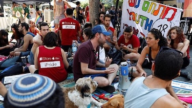 Gais en huelga en Israel protestan por una nueva ley