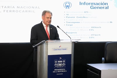 Gobierno avala contrato por $802 mil para la consultoría del modelo financiero del tren Panamá–David