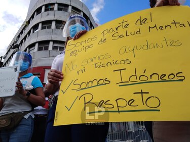 Protestan en la Asamblea Nacional para rechazar un artículo del proyecto de ley 314 sobre salud mental 