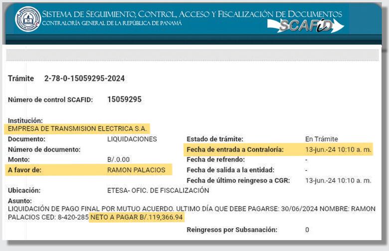 Tres gerentes y tres directores de Etesa buscan llevarse casi $1 millón en liquidaciones