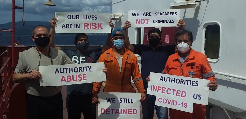 Marinos panameños cumplen un mes detenidos en Trinidad y Tobago