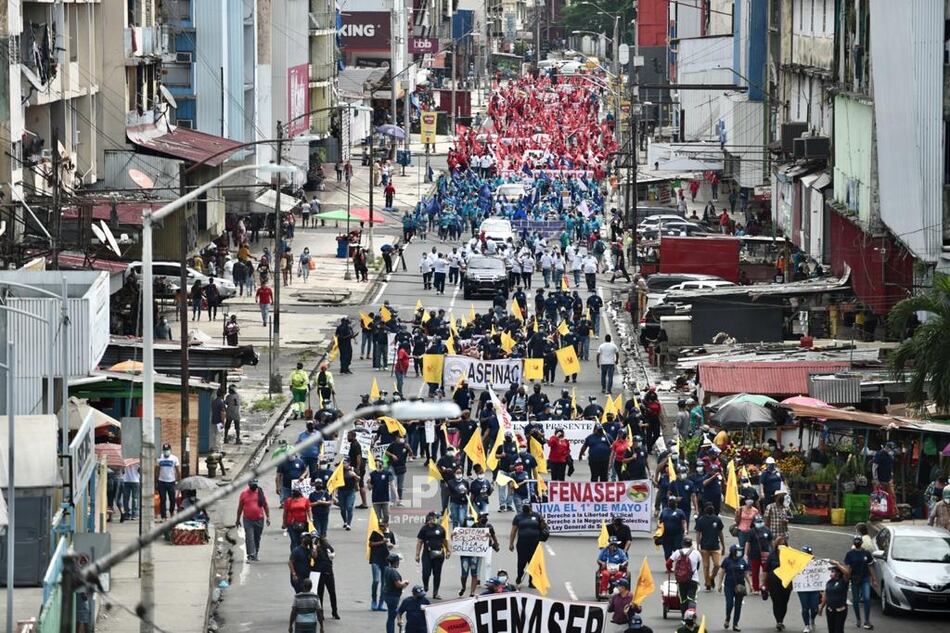 Gremios y sindicatos panameños conmemoran el 1 de mayo