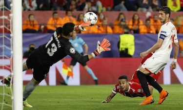 Bayern Múnich derrota a Sevilla 2-1 y da un gran paso