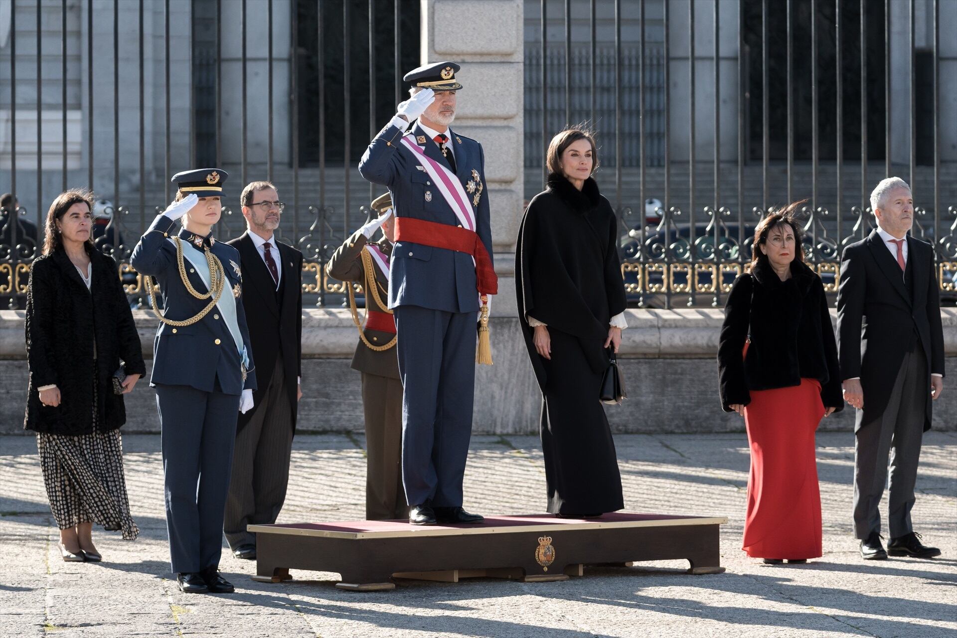 La Familia Real española protagoniza la tradicional Pascua Militar en el Palacio Real de Madrid
