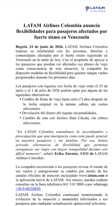 Cierran el Aeropuerto Internacional de Maiquetía por terremoto en Venezuela, aerolíneas suspenden vuelos
