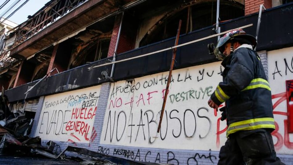 Chile: nuevos incidentes en Santiago en medio de estallido social