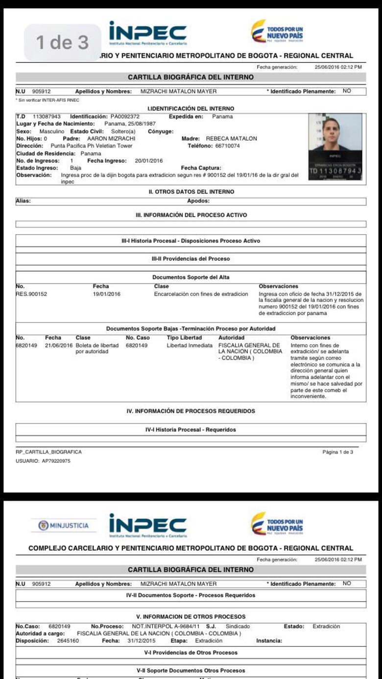 Cancillería colombiana: expulsión de Mayer Mizrachi sigue vigente