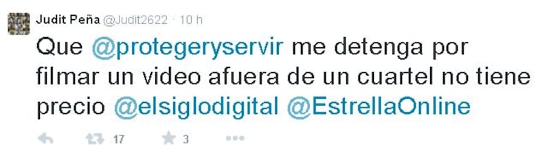 Periodista del diario El Siglo denuncia que fue retenida por la Policía