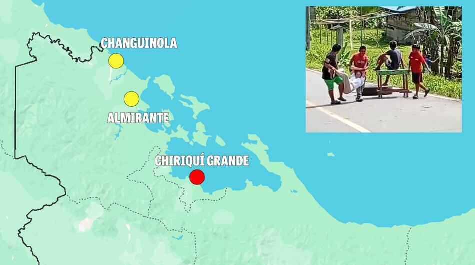 Turista fue retenida con violencia y agredida por manifestantes en Bocas del Toro; Policía la rescató