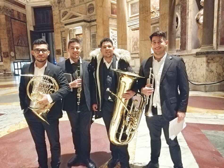 Músicos panameños ofrecen concierto en Panteón de Roma