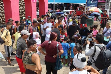 Migrantes se preparan en el sur de México para salir en ‘viacrucis’ a la capital