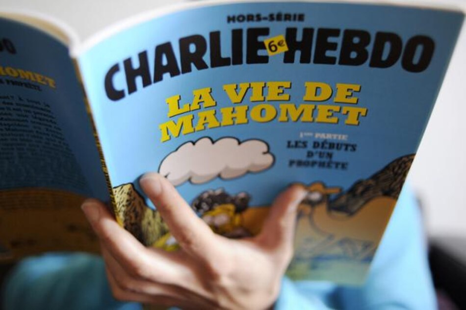 Web de 'Charlie Hebdo' es atacada por publicar biografía de Mahoma