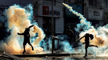 Violentas protestas en la apertura del festival Viña del Mar en Chile