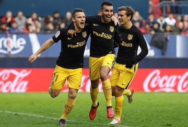 Atlético vence 3-0 a Osasuna